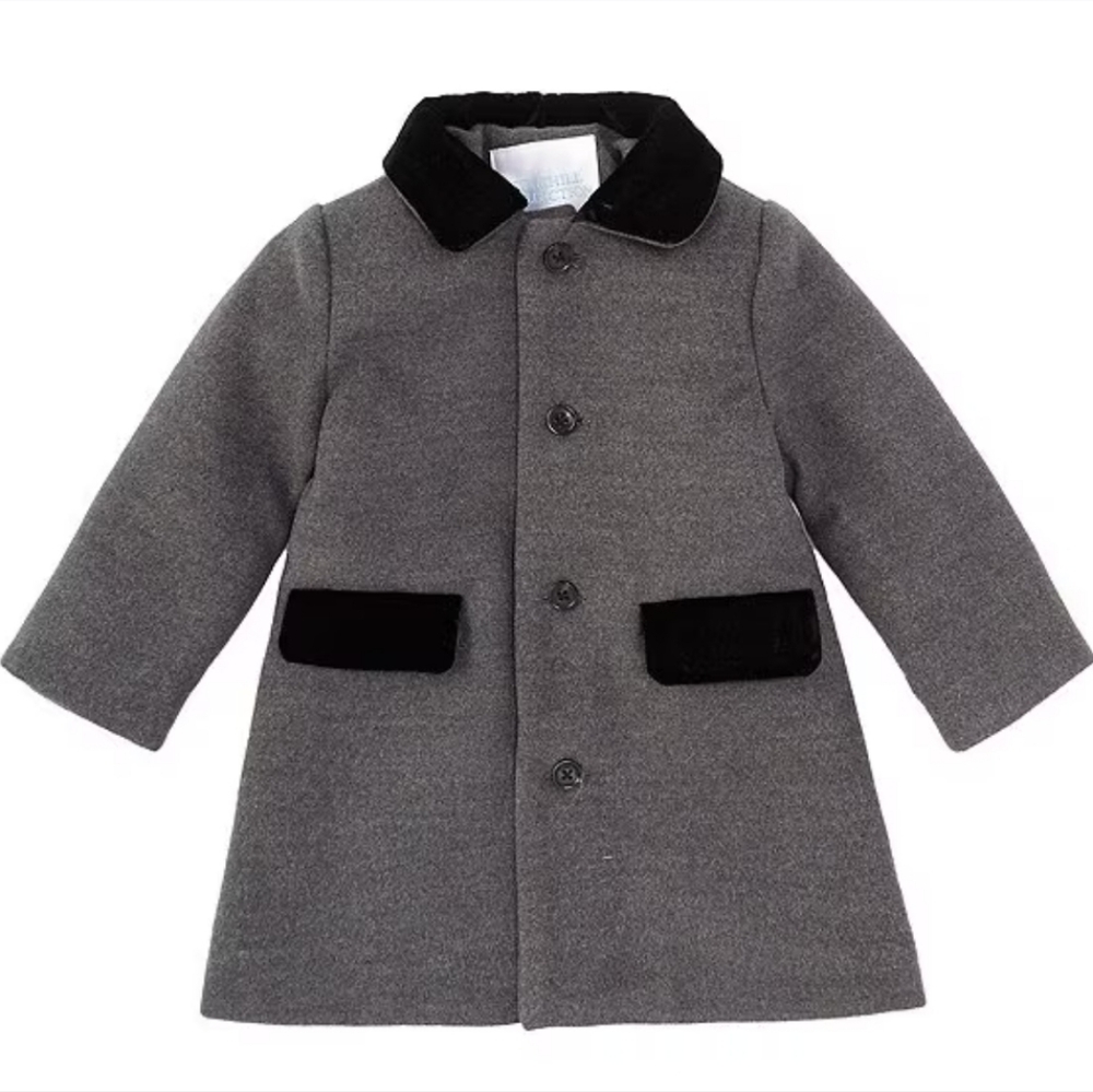 Edgehill Collection Little Boys 2T-7 Long Sleeve Button Front Dress